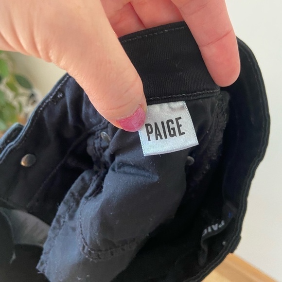 PAIGE Margot Ultra Skinny Jeans Shadow Black Women's Size 24 - Picture 9 of 13